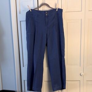 Soft Surroundings wide leg Denim Blue Pants 100% Tencel fabric. NWOT